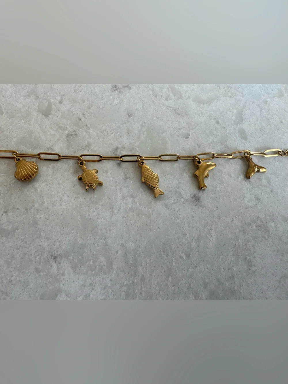 Gold-Tone Sea Life Charm Bracelet - Women